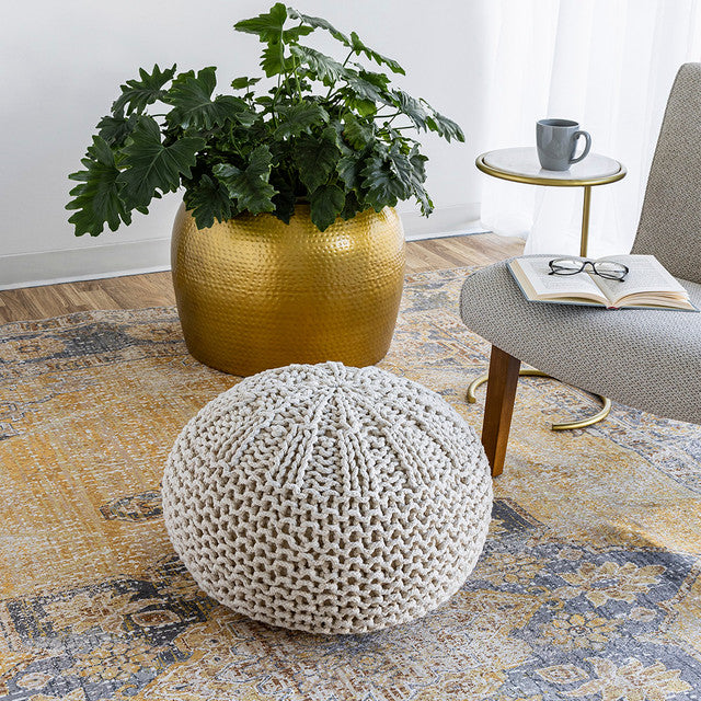 Kerrisdale Knit Pouf