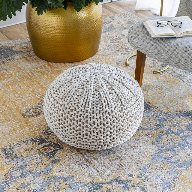 Kerrisdale Knit Pouf