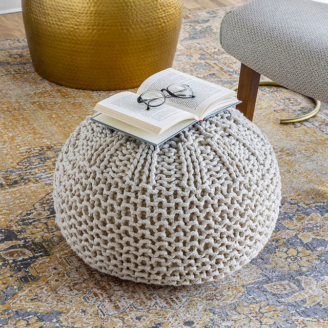 Kerrisdale Knit Pouf