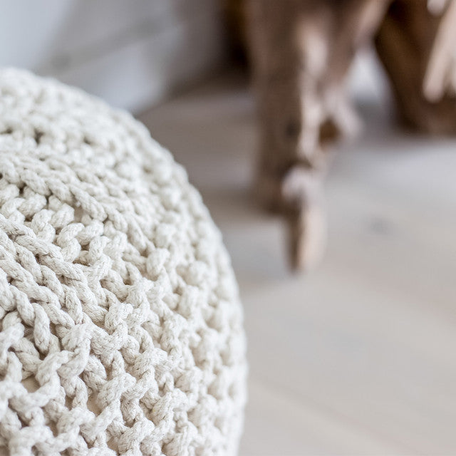 Kerrisdale Knit Pouf