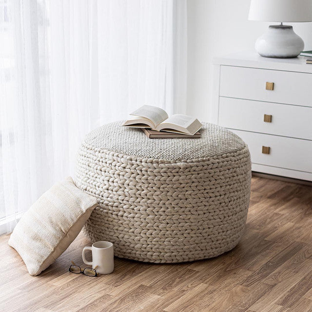 Kerrisdale Braid Pouf- L