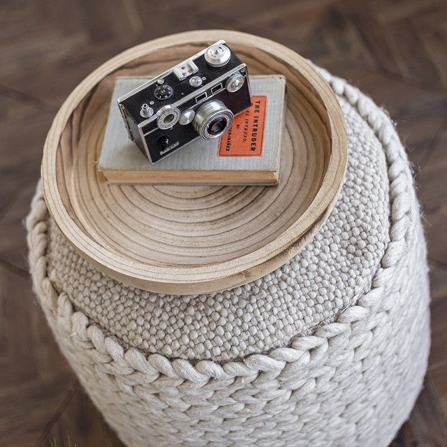 Kerrisdale Braid Pouf - S