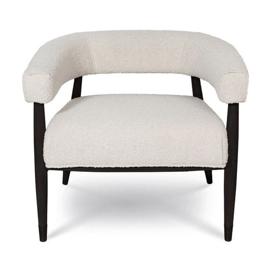 Lagoon Chair - Dark Base - Cream Boucle