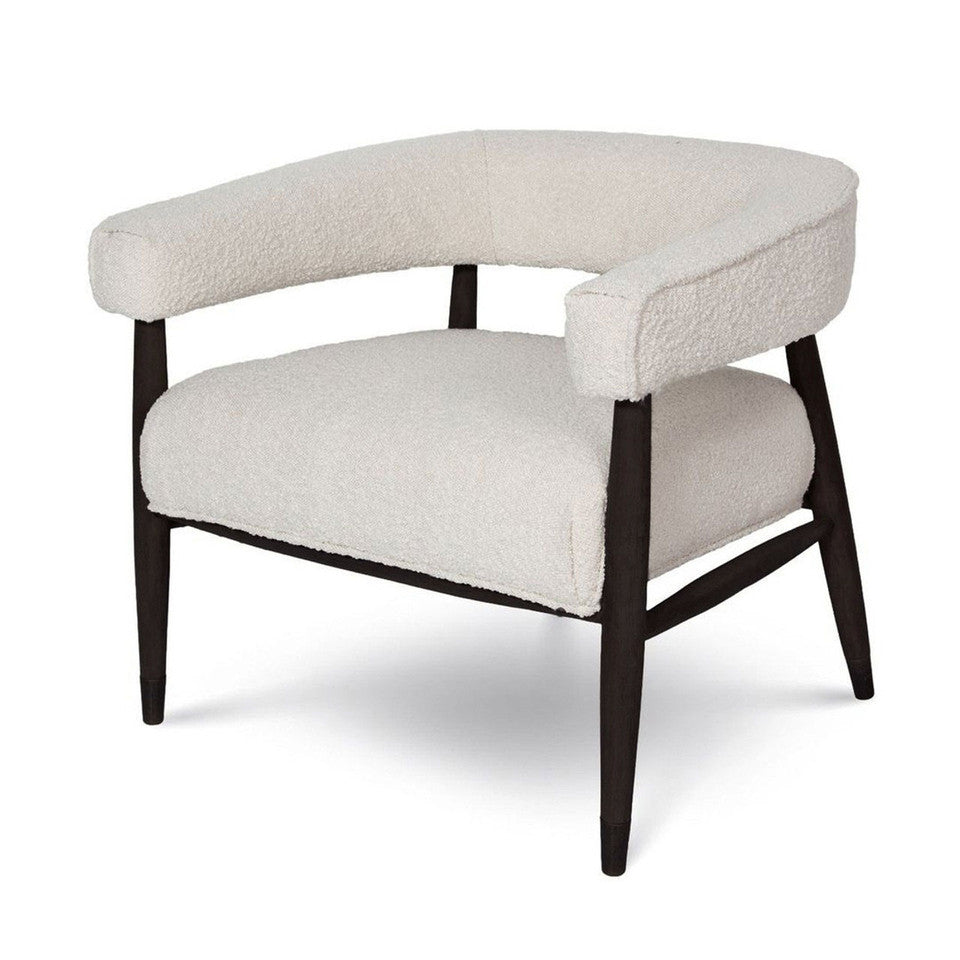 Lagoon Chair - Dark Base - Cream Boucle