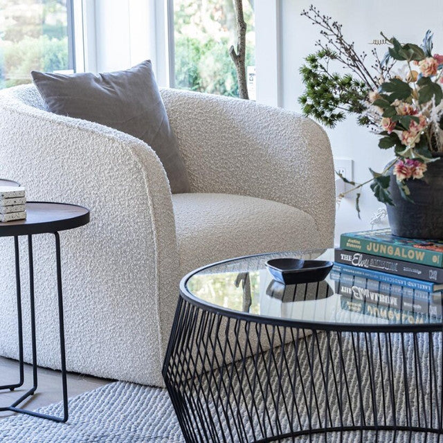 Arbutus Chair - Cream Boucle