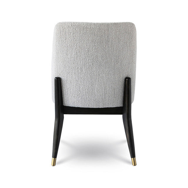 Fraserview Dining Chair - Dark Base - Taupe Boucle
