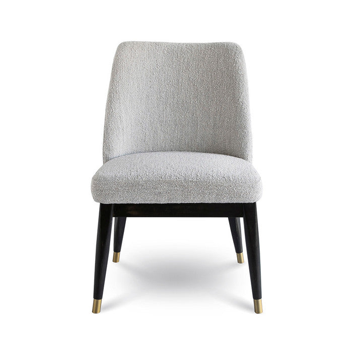 Fraserview Dining Chair - Dark Base - Taupe Boucle