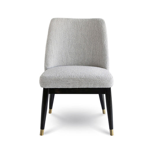 Fraserview Dining Chair - Dark Base - Taupe Boucle