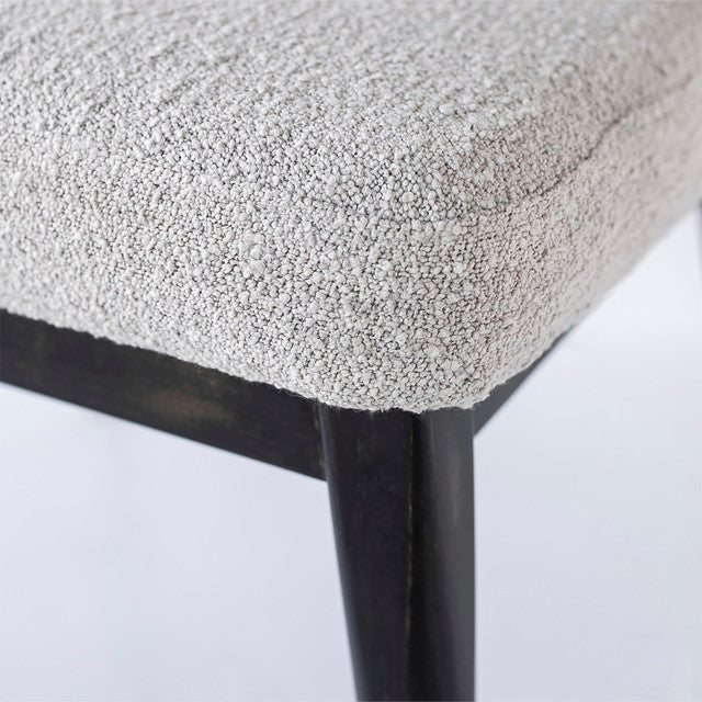 Fraserview Dining Chair - Dark Base - Taupe Boucle