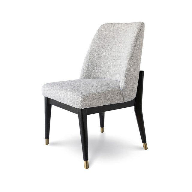 Fraserview Dining Chair - Dark Base - Taupe Boucle