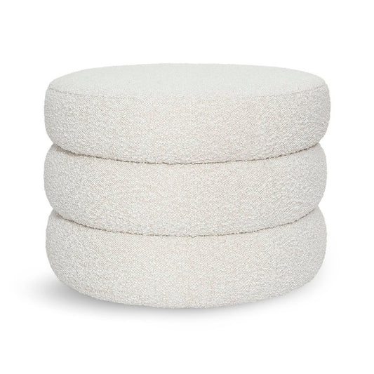 Lions Ottoman - Off White Boucle - S