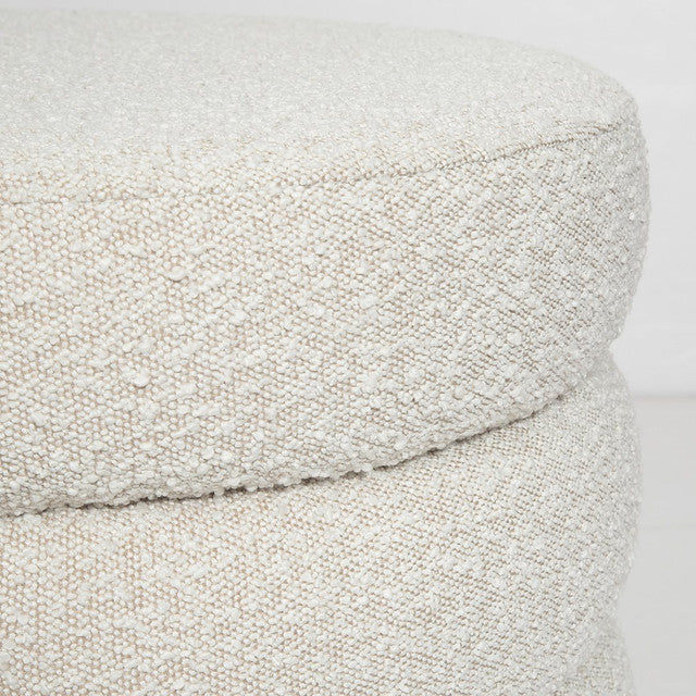Lions Ottoman - Off White Boucle - S
