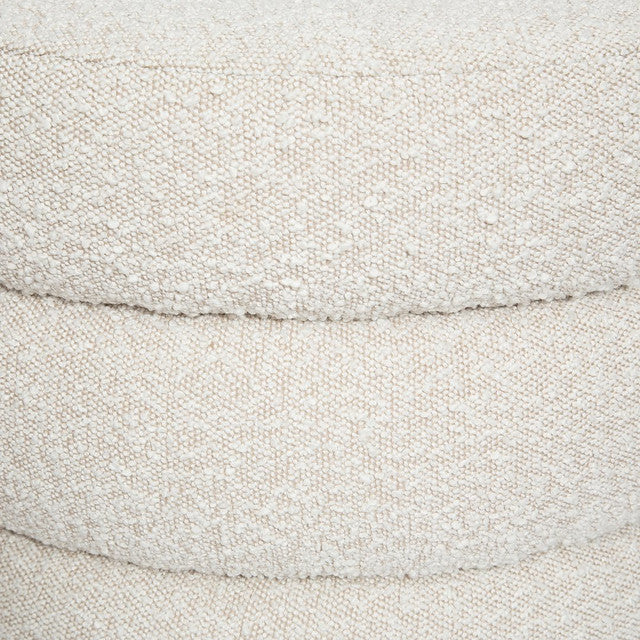 Lions Ottoman - Off White Boucle - S