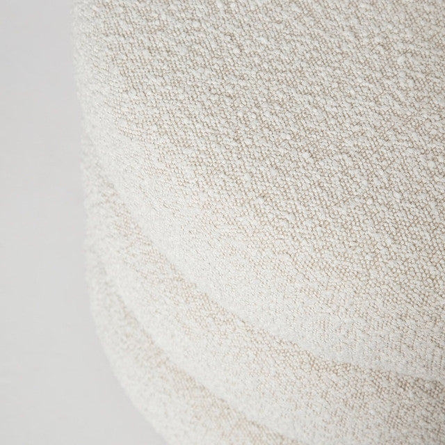 Lions Ottoman - Off White Boucle - S