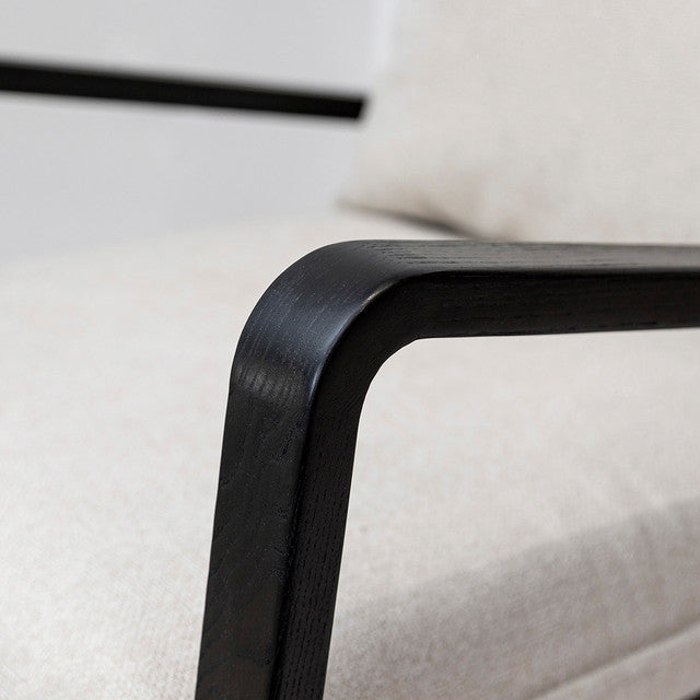 Belcarra Sling Chair - Dark Frame - Cream