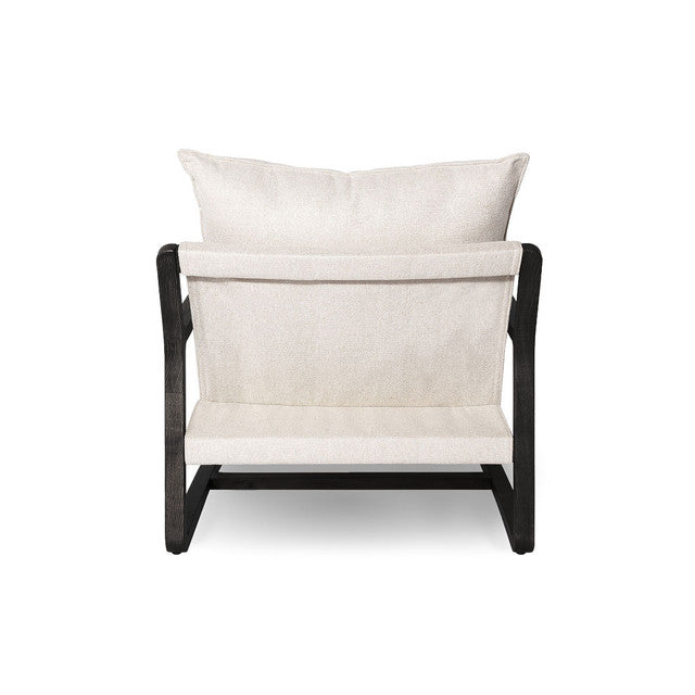 Belcarra Sling Chair - Dark Frame - Cream