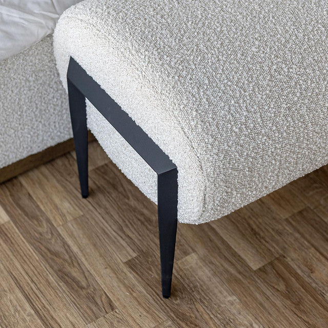 Chaldecott Bench - Off White Boucle