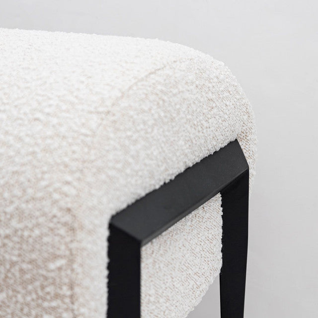 Chaldecott Bench - Off White Boucle