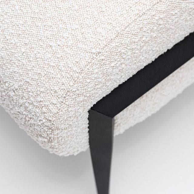 Chaldecott Bench - Off White Boucle