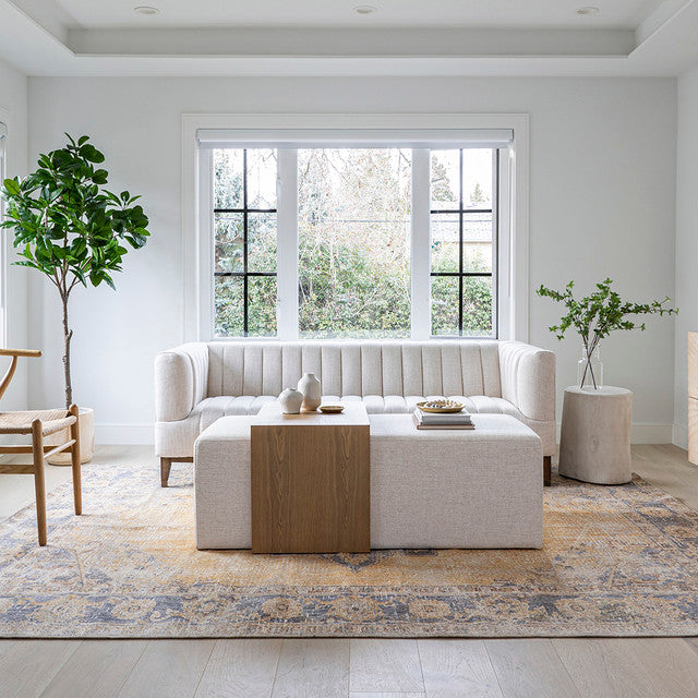 Forest Coffee Ottoman - Cream