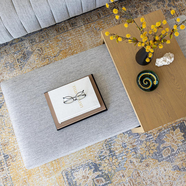 Forest Coffee Ottoman - Stone