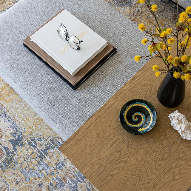 Forest Coffee Ottoman - Stone