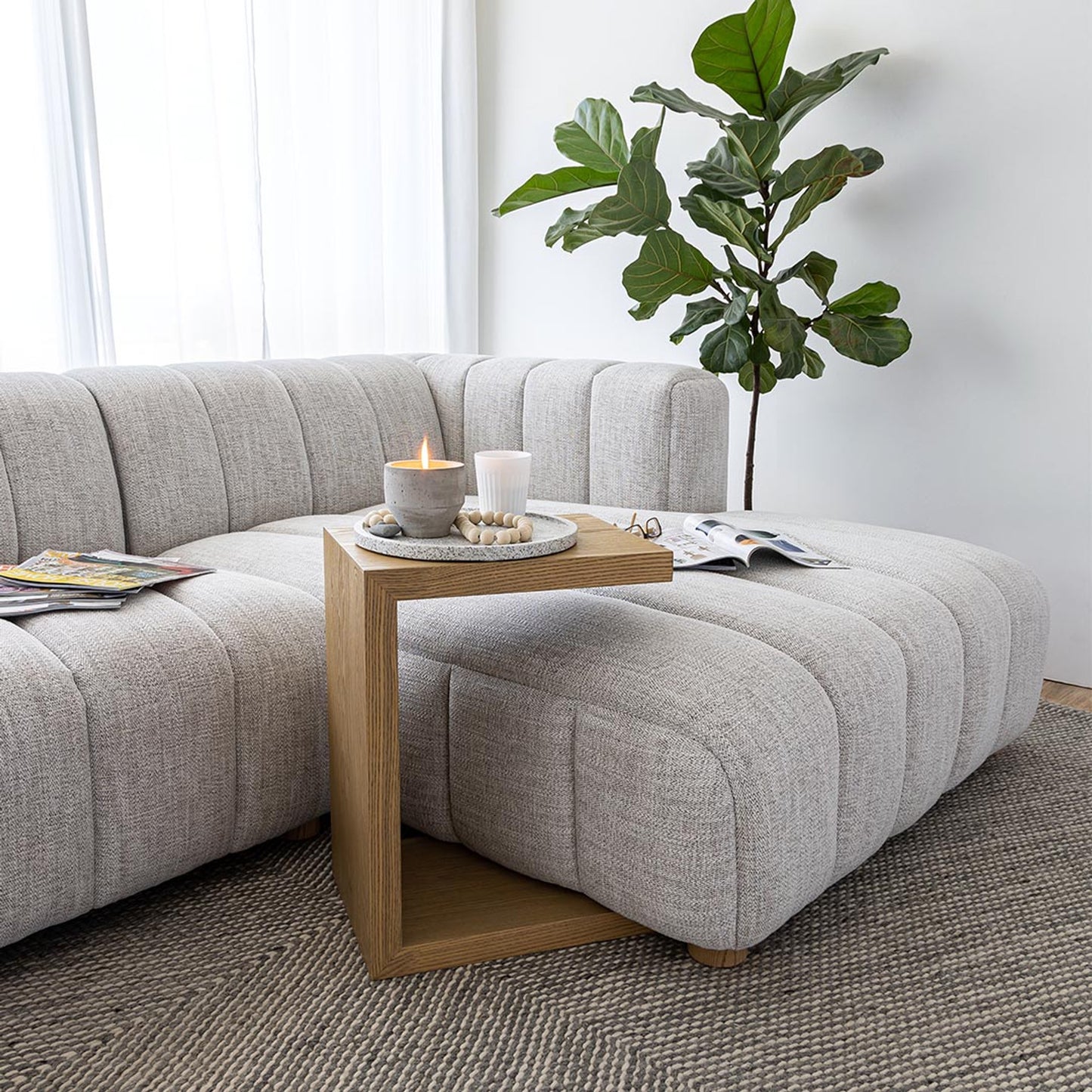 Granville Sectional - RHF Chaise - Coconut