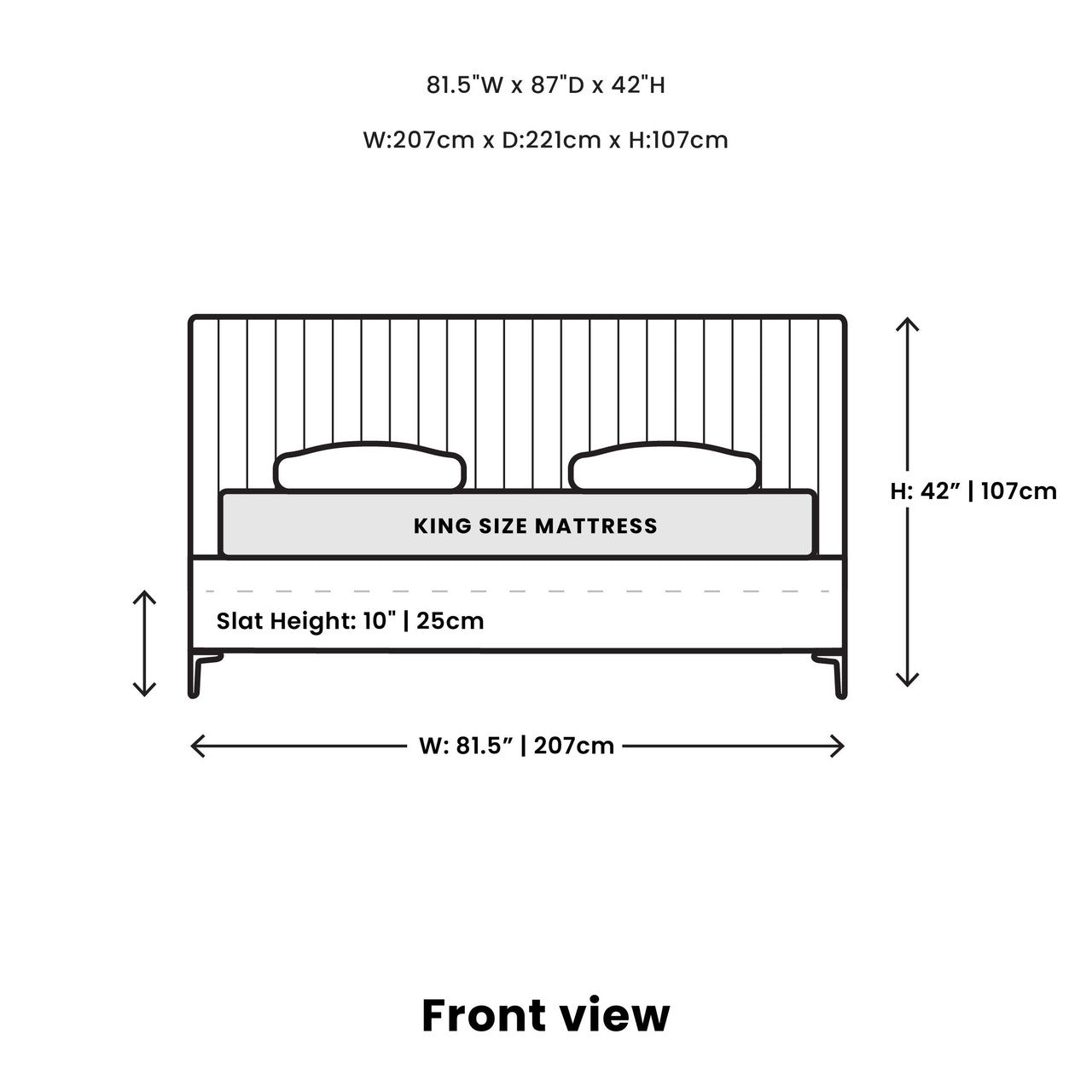 Wallace Queen Bed - Oat