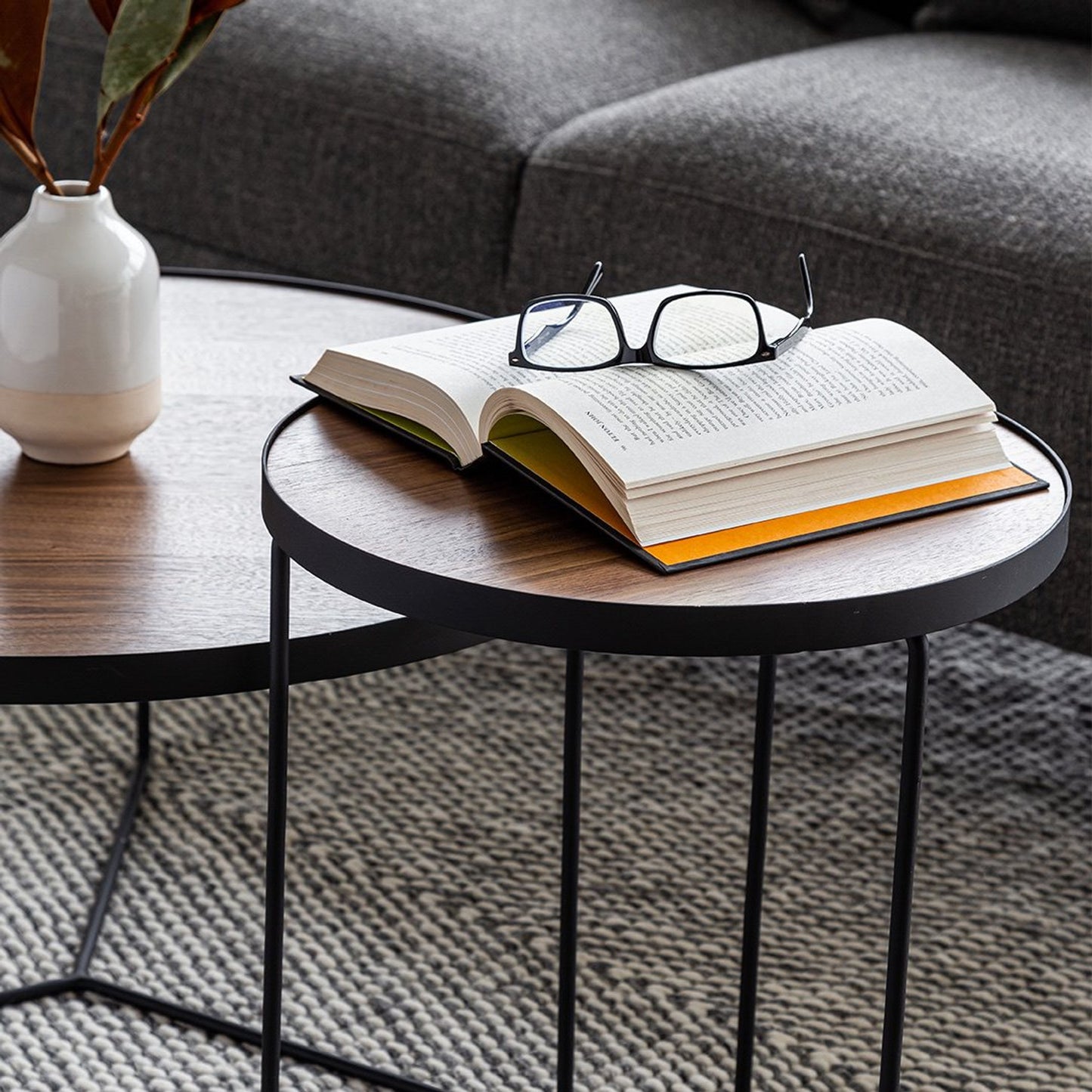 Gastown Nesting Tables - Walnut (Set of 2)