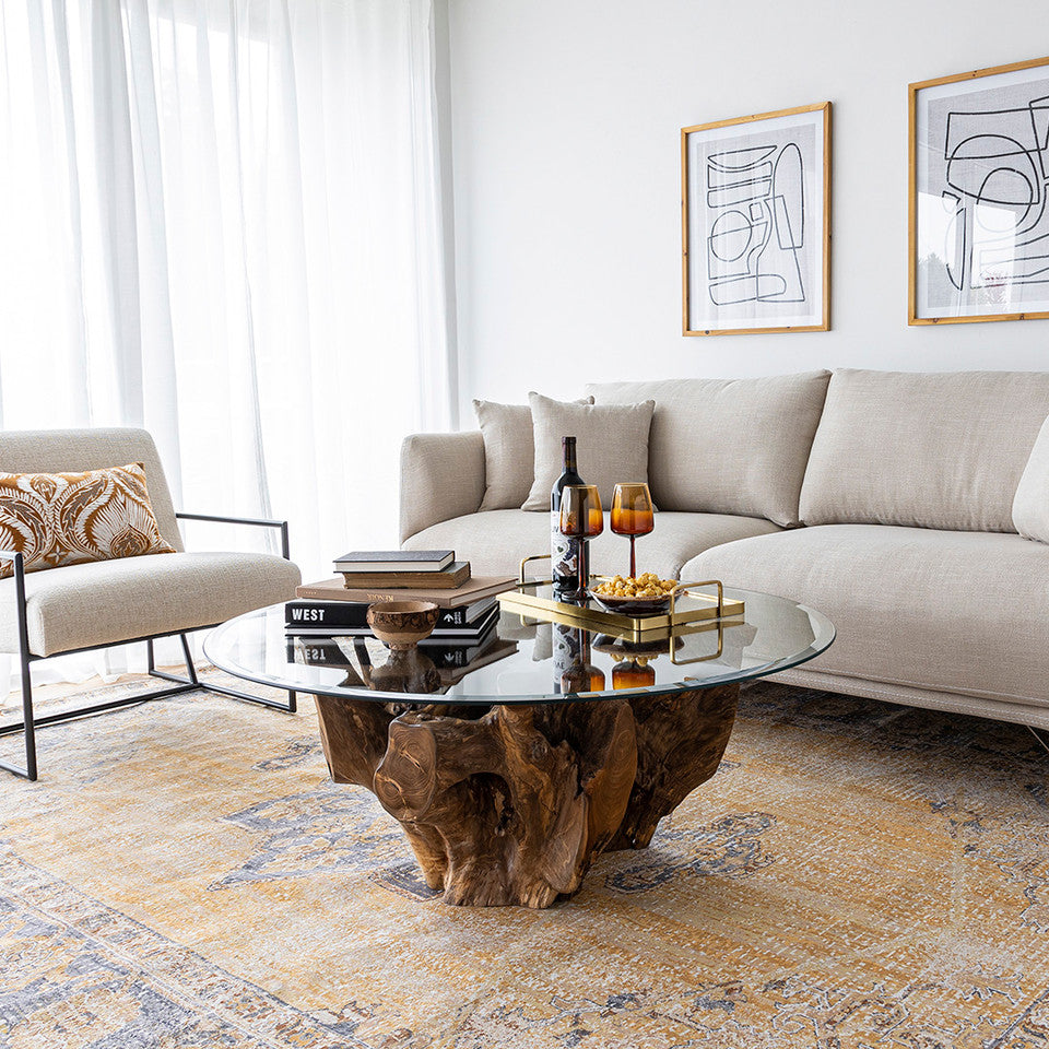 Pacific Round Root Coffee Table - S