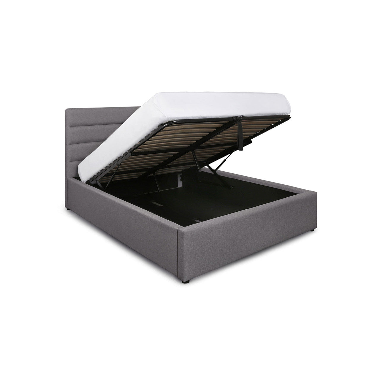 Seymour Queen Storage Bed - Greige**
