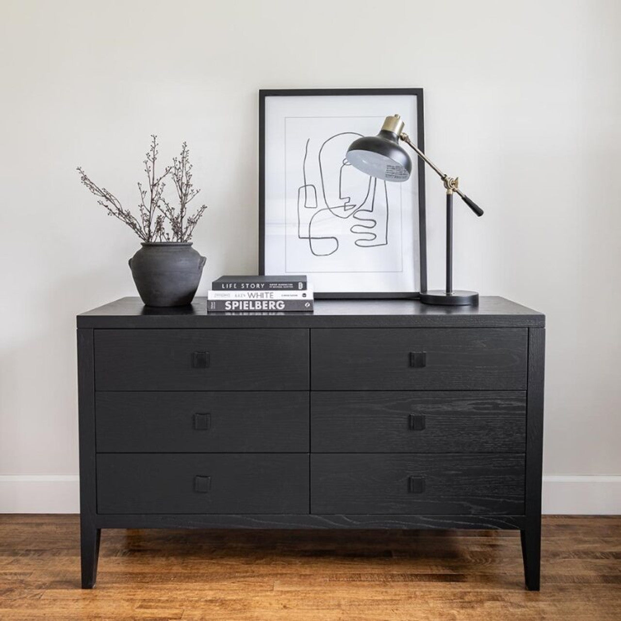 Sunset Drawer Dresser - 6 Drawer - Black