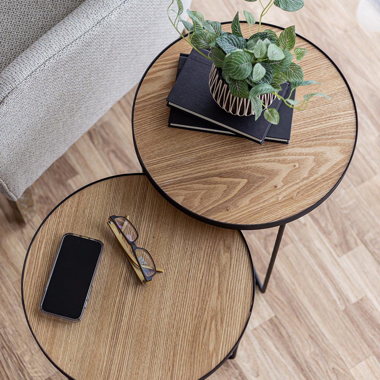 Gastown Nesting Tables - Oak (Set of 2)