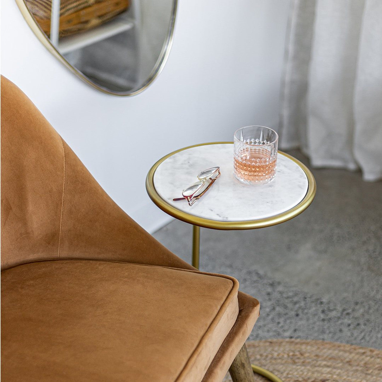 Noor Accent Table - Gold