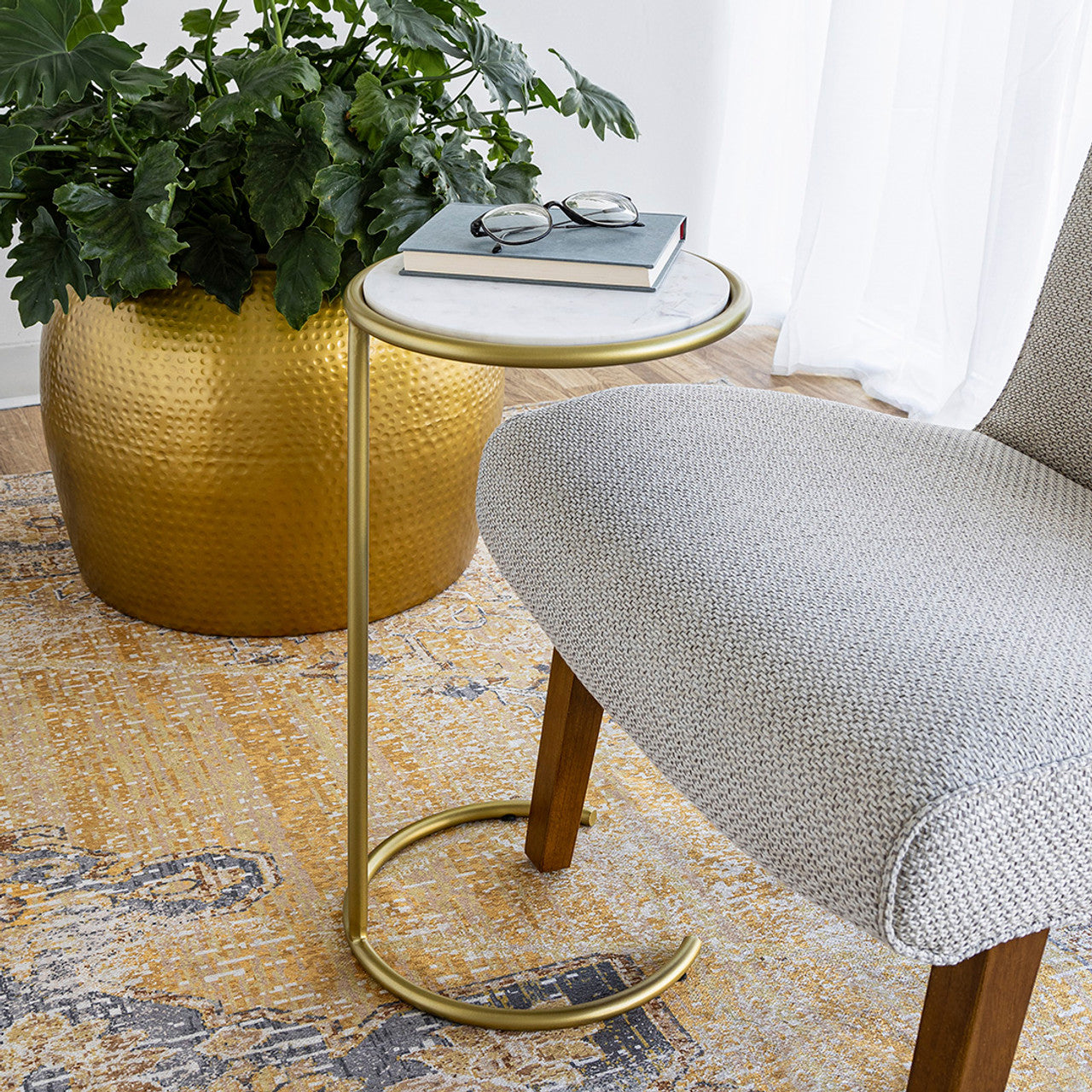 Noor Accent Table - Gold