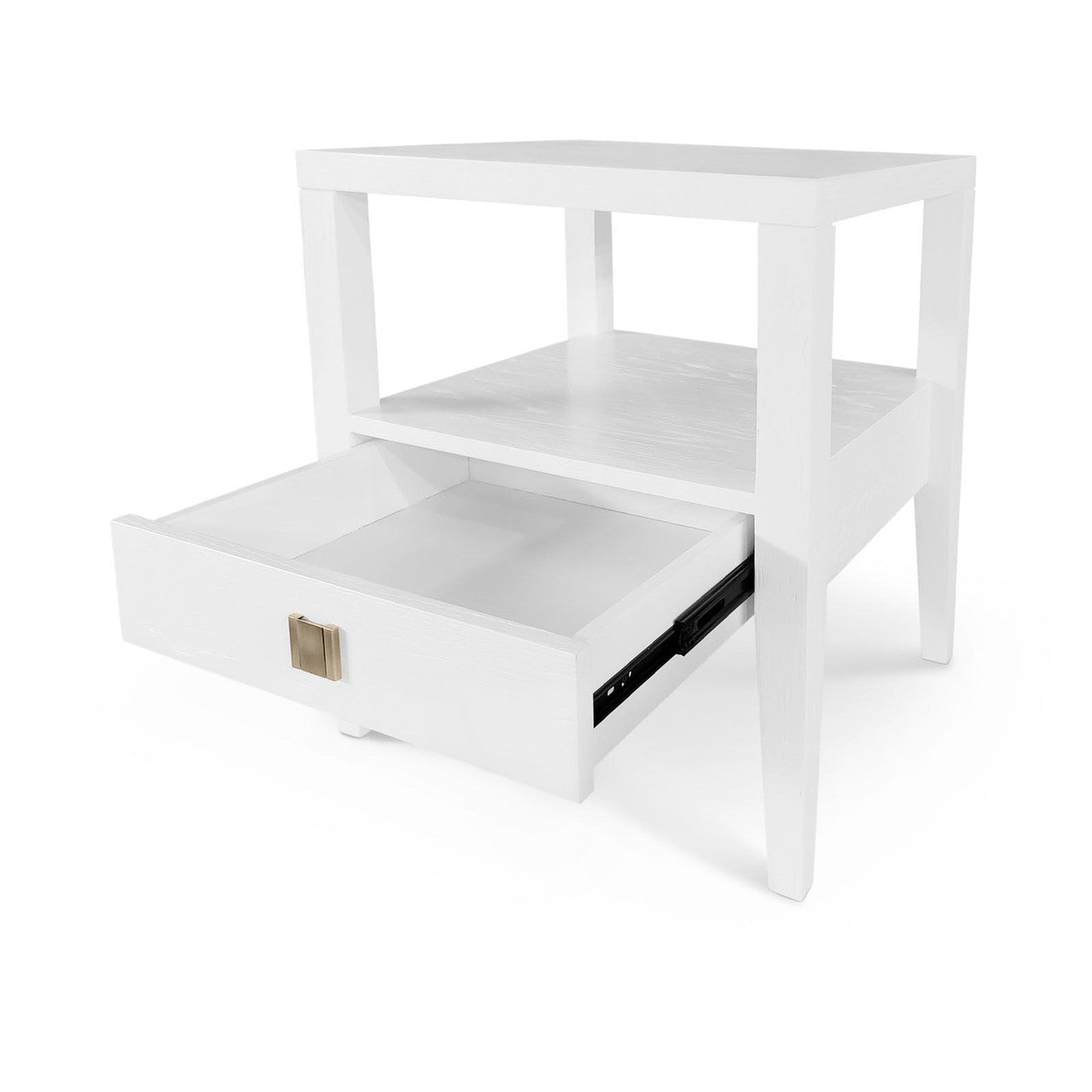 Sunset Drawer Accent Table - White