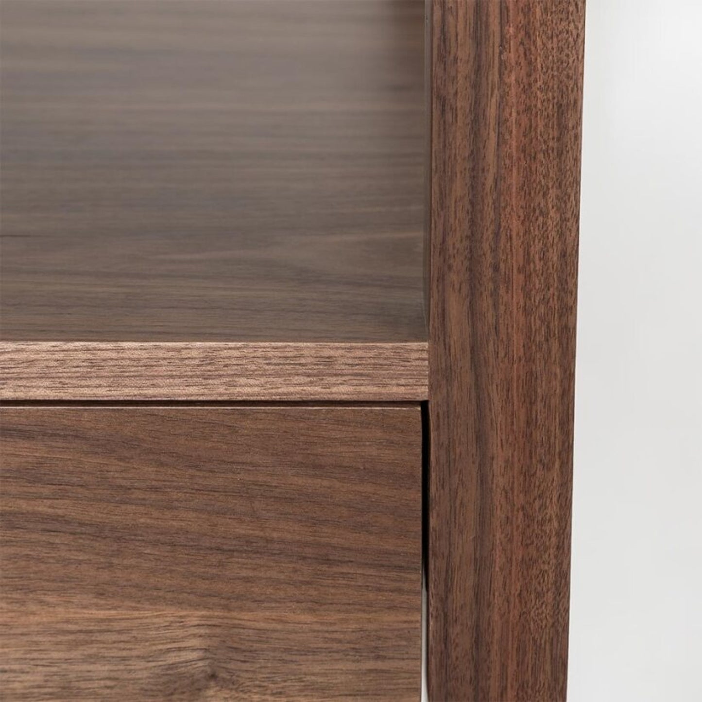 Sunset Drawer Accent Table - Frozen Walnut