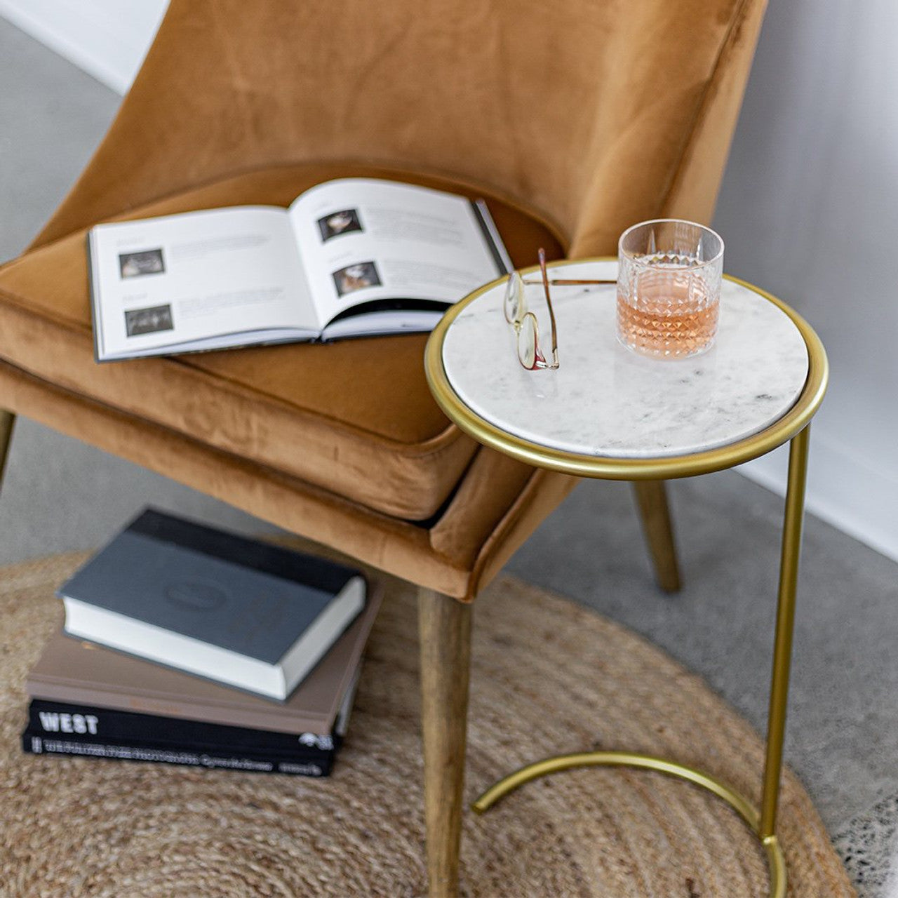 Noor Accent Table - Gold