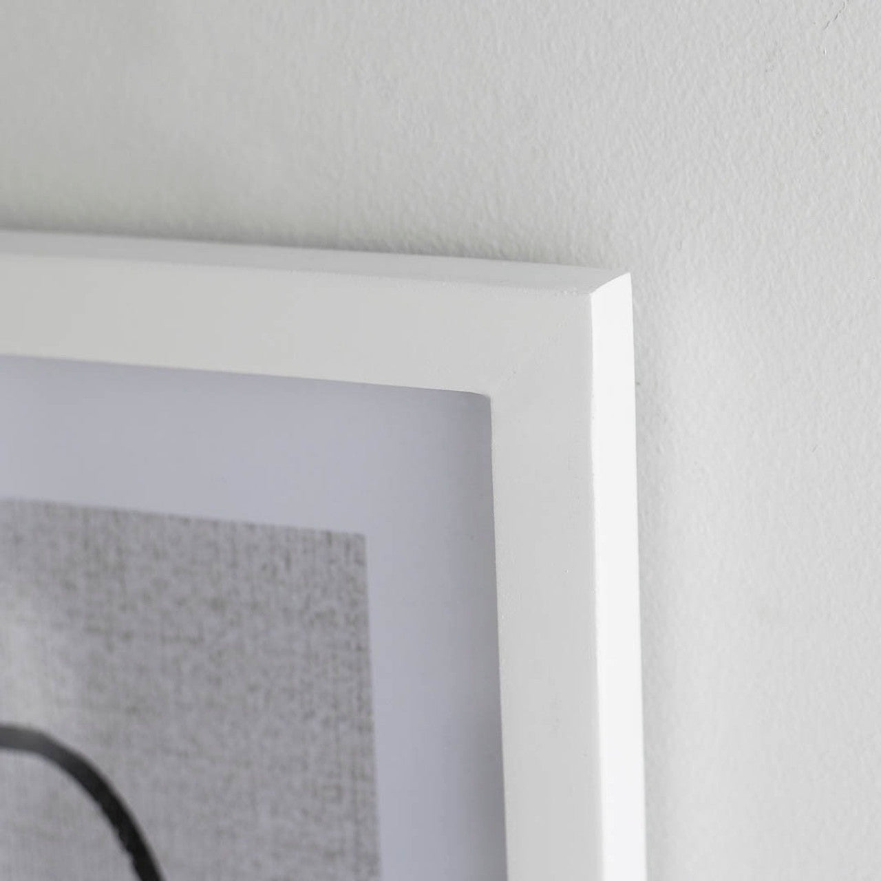 Abstract A Wall Decor - White Frame