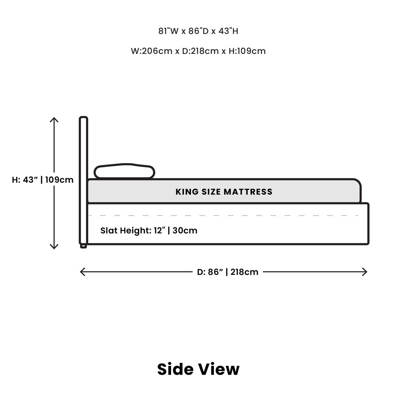 Seymour King Bed - Greige