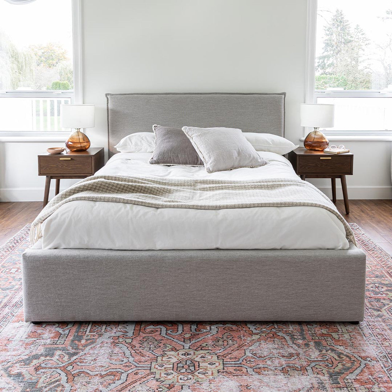 Shaughnessy Double Storage Bed Short - Sand