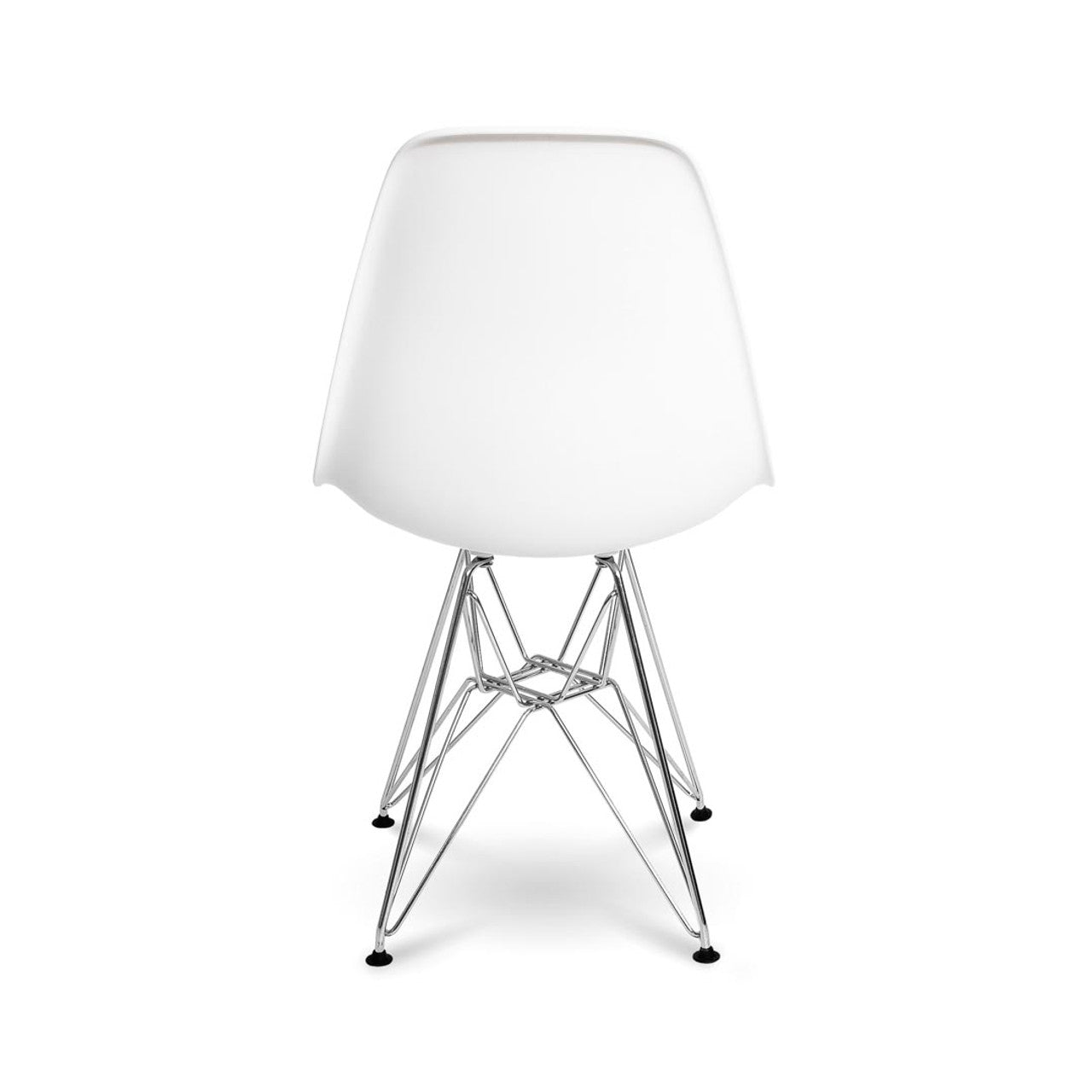 Fairview Chair - White Seat Chrome Base