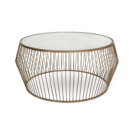 Capilano Wire Coffee Table - Light Gold
