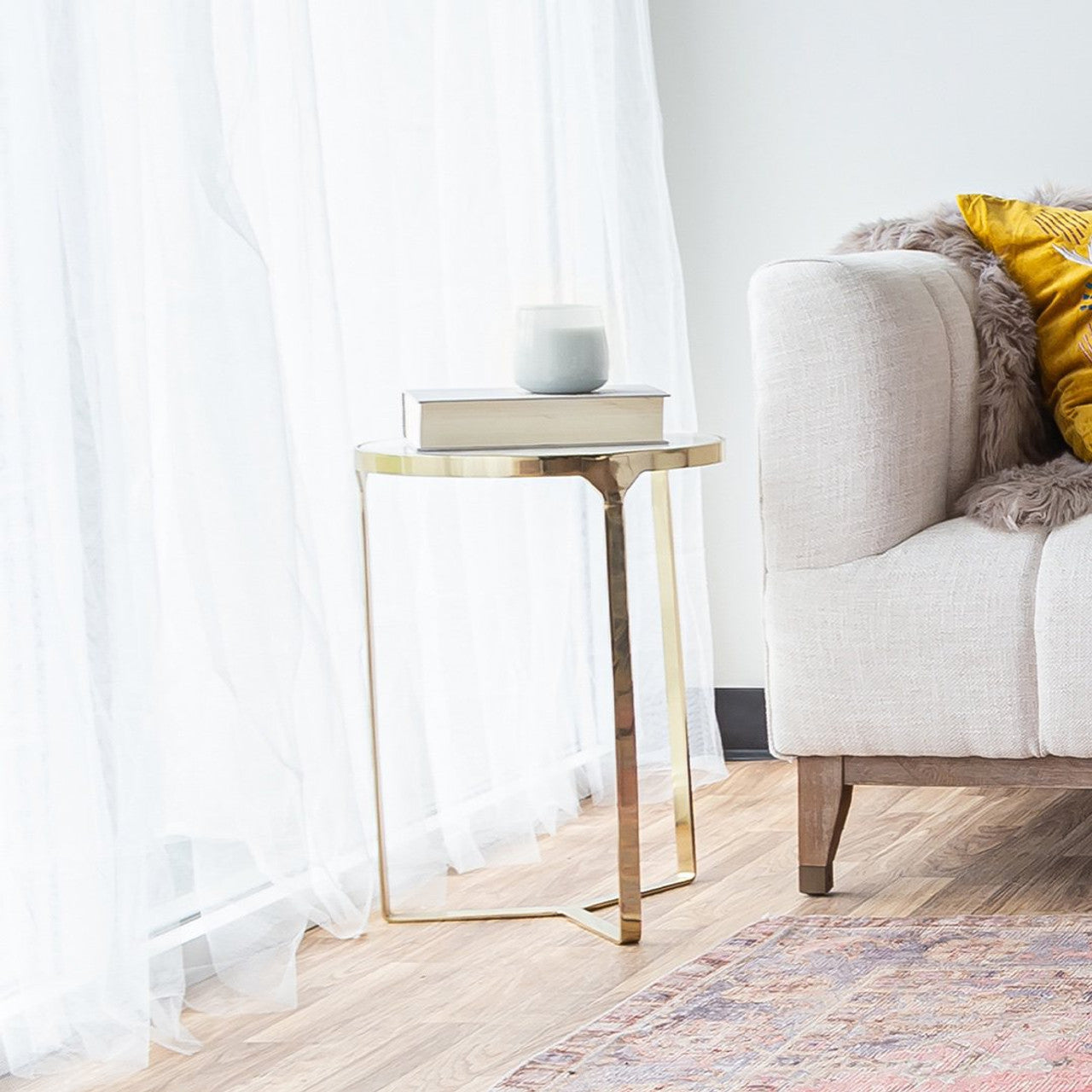 Lions Gate Marble Accent Table