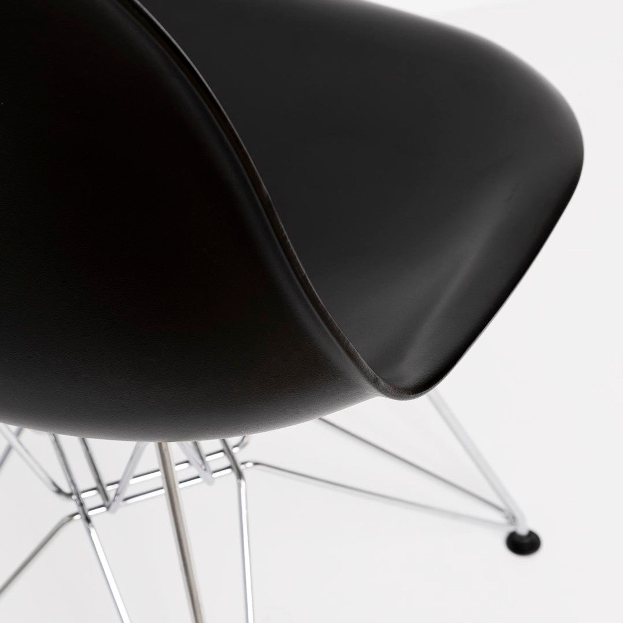 Fairview Chair - Black Seat Chrome Base