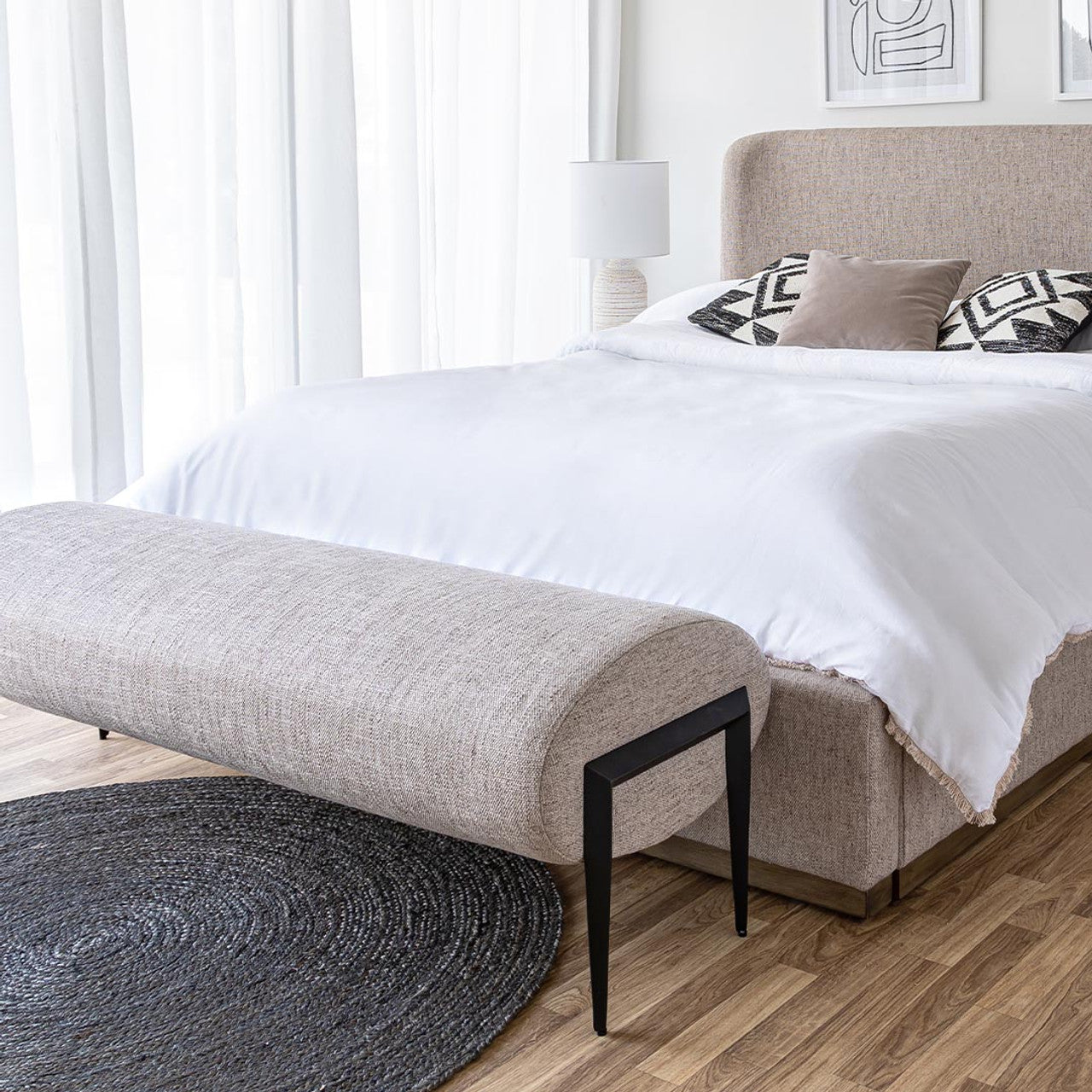 Granville King Bed Short - Perfect Taupe