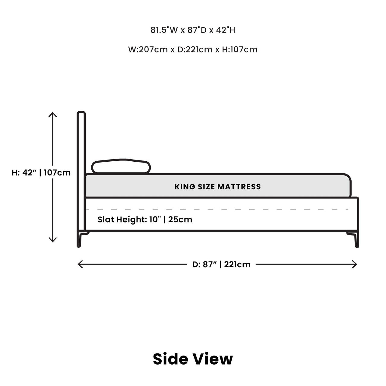 Wallace Queen Bed - Oat