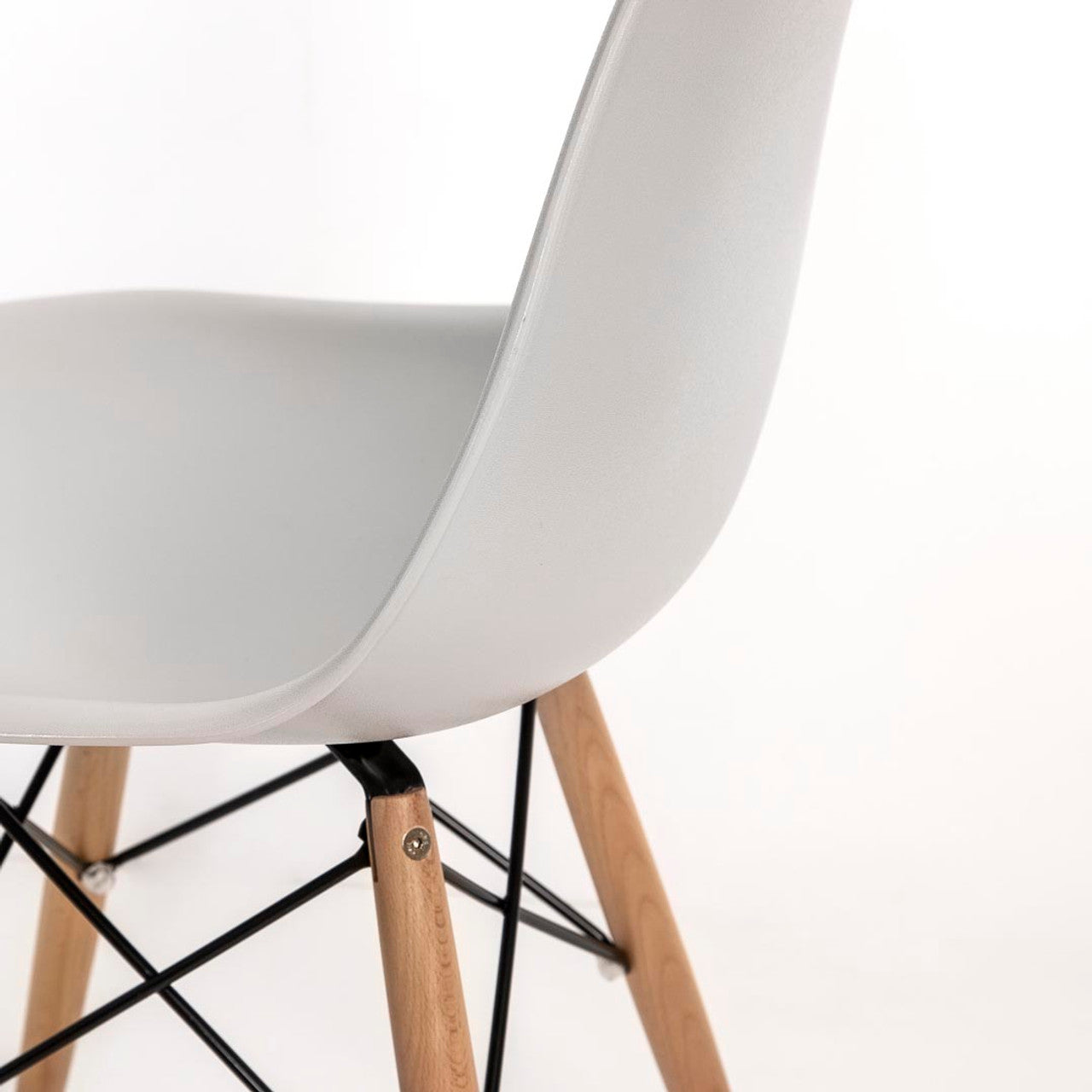 Fairview Chair - Grey Seat Wood Base