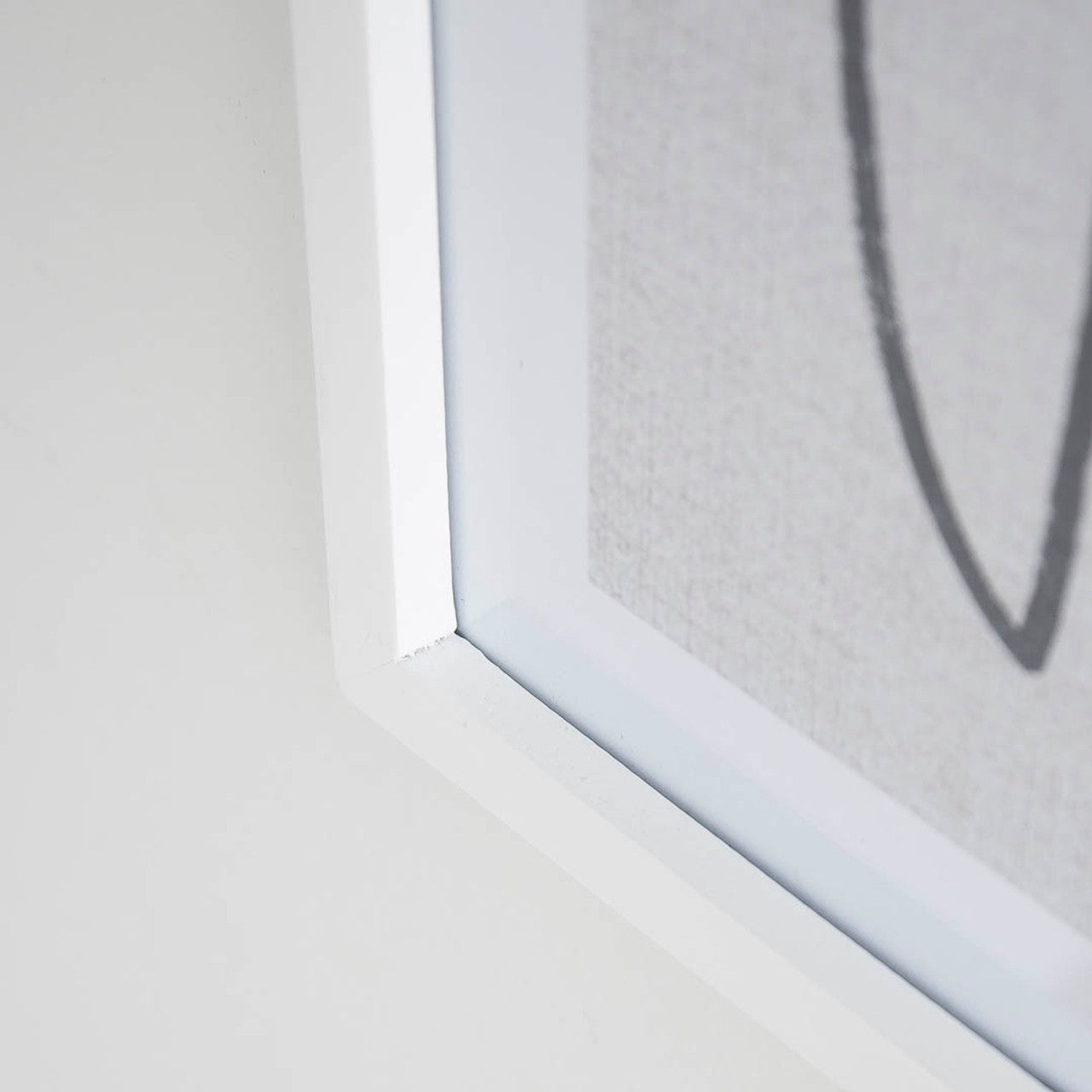 Abstract B Wall Decor - White Frame