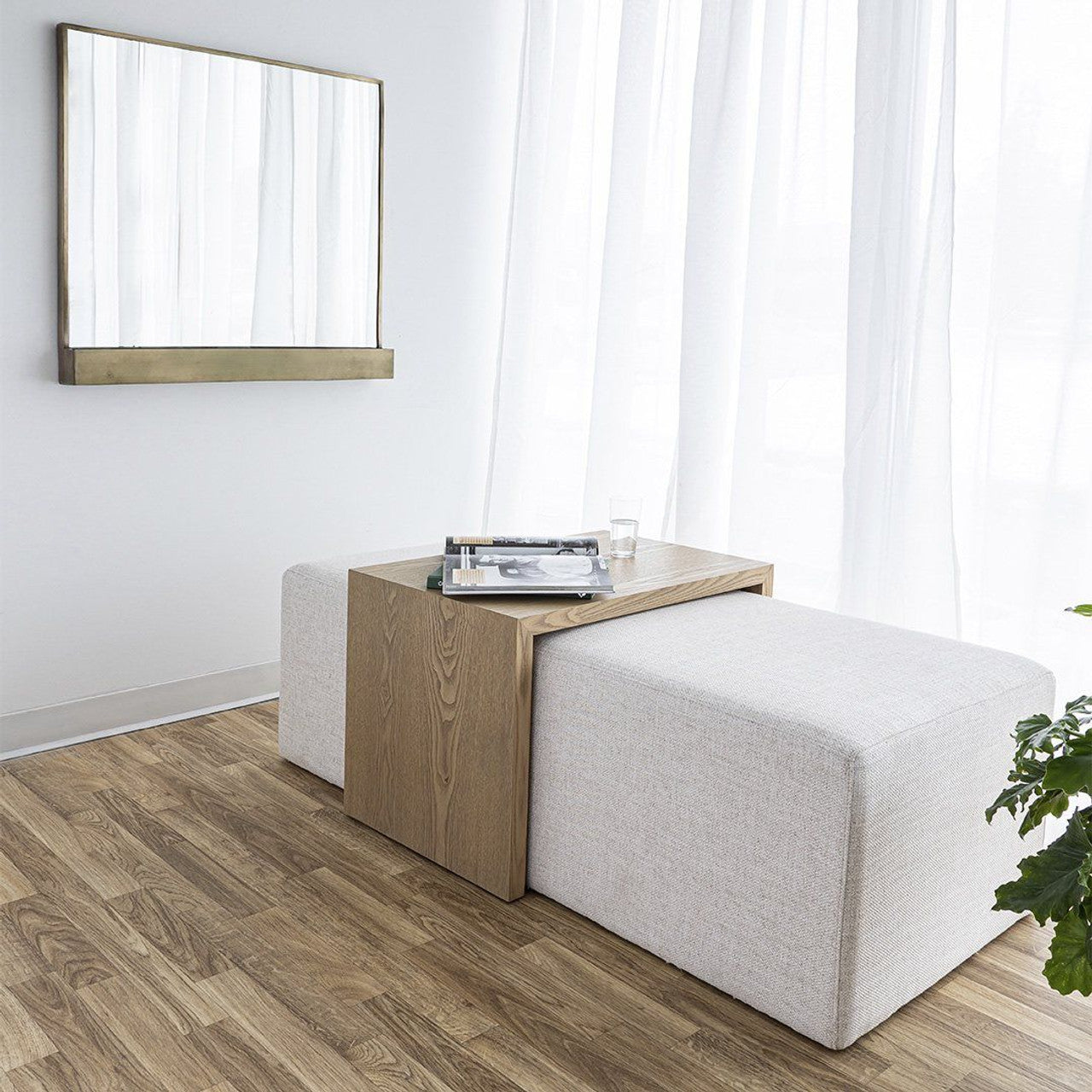 Burnaby Mirror - Brushed Gold